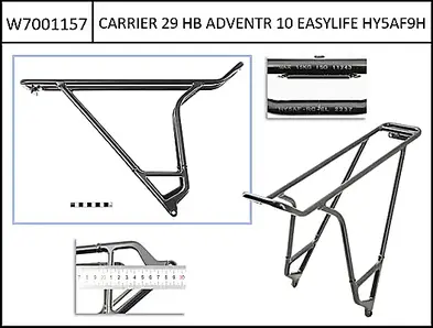 Carrier 28" Easylife black, for Adventr FS models